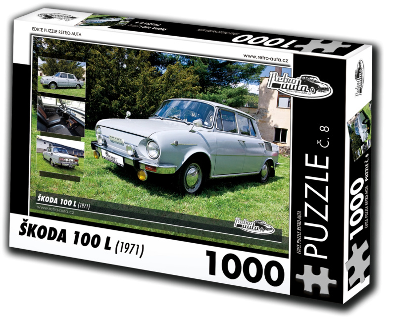 Retro auta puzzle Škoda 100 L 1000 dílků
