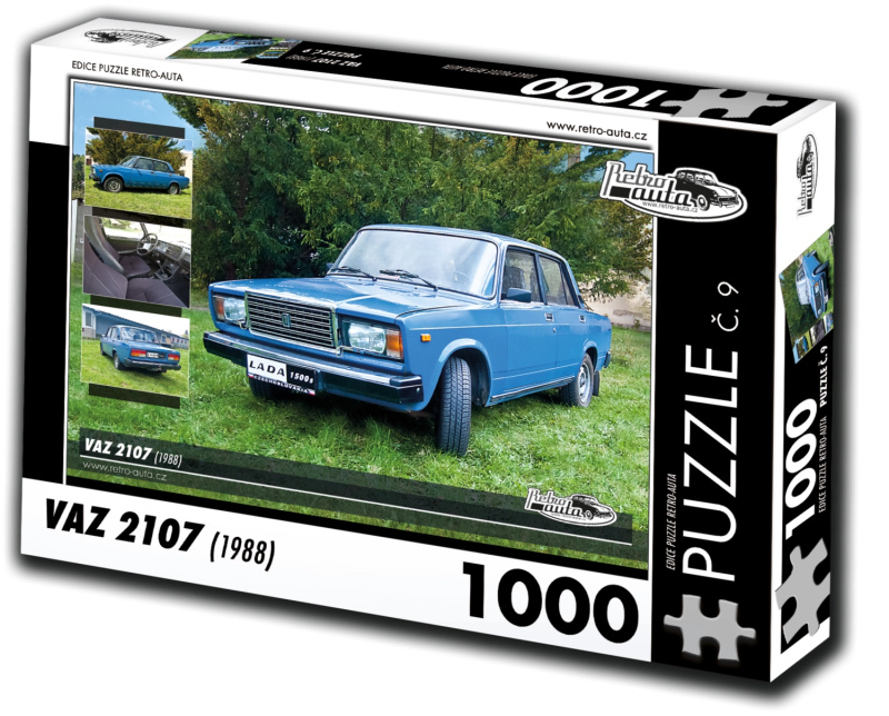 Puzzle Retro-Auta Vaz 2107 - 1000 dílků