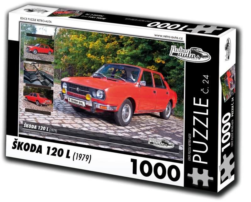 Retro auta puzzle Škoda 120 L 1979