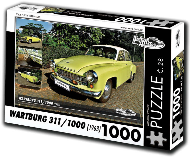 Puzzle RETRO-AUTA Wartburg 311 (1963) 1000 dílků