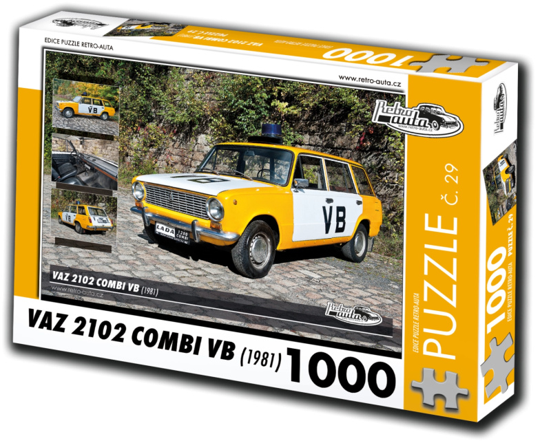 Retro-Auta č. 29 Vaz 2102 Combi VB 1981 1000 dílků