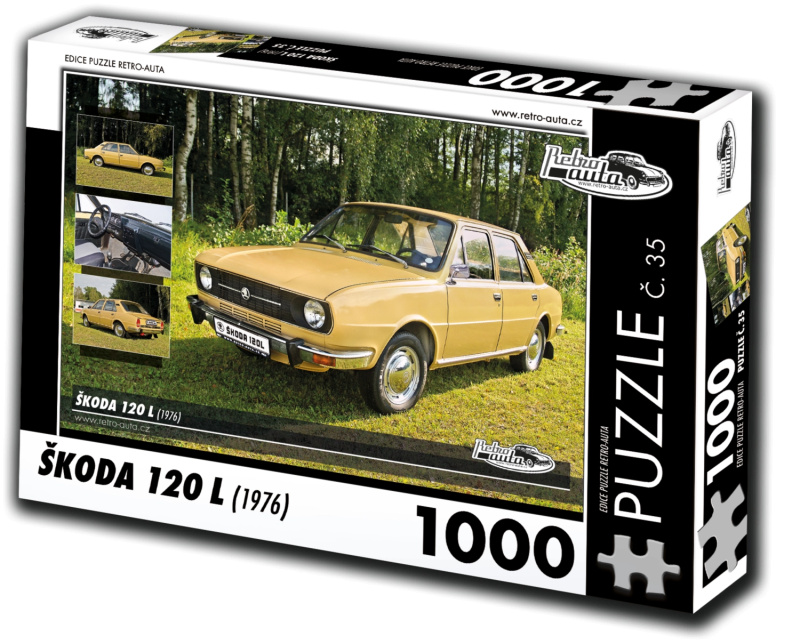 Retro-Auta č. 35 Škoda 120 L 1976 1000 dílků