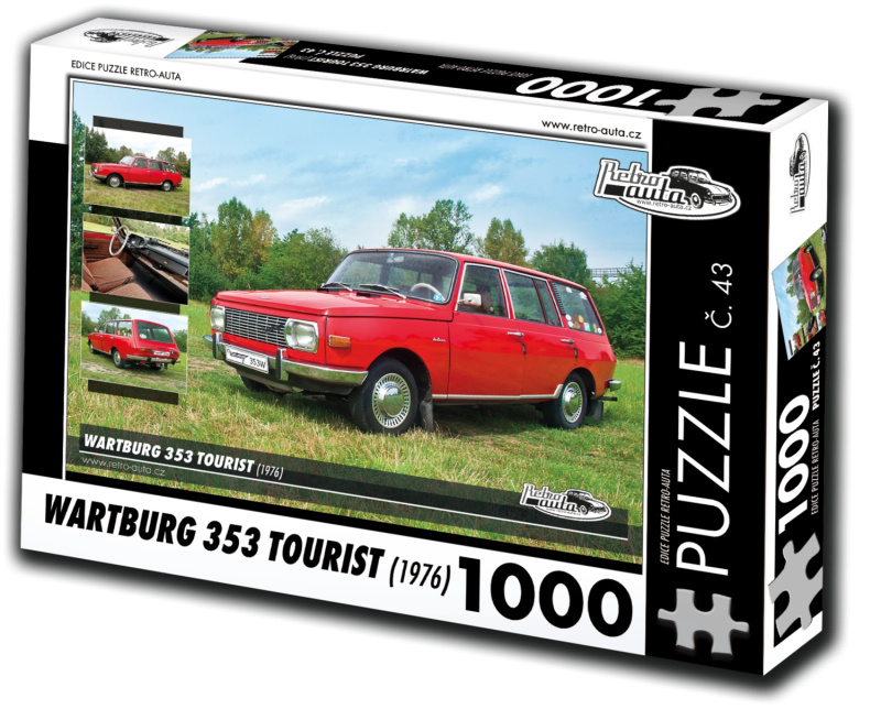 Puzzle Retro-auta Wartburg 353 Tourist (1976) – 1000 dílků