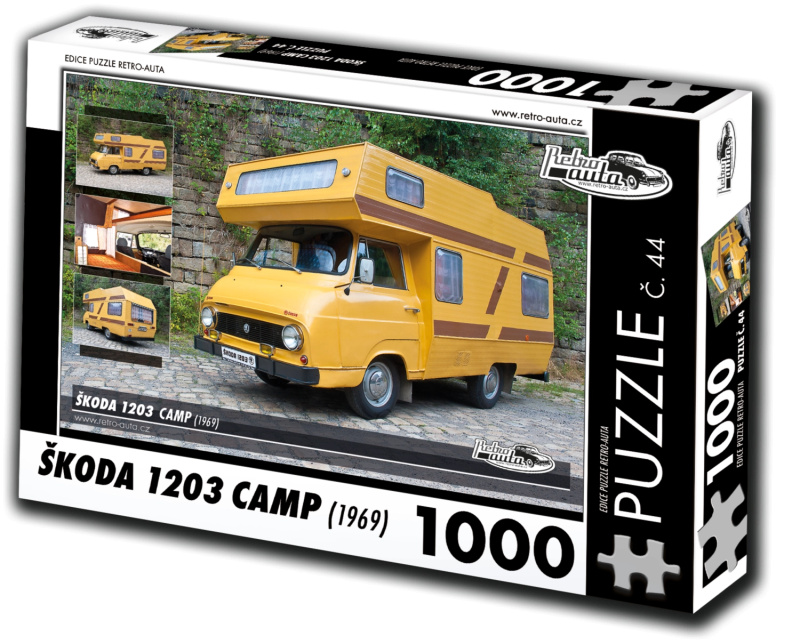 Retro Auta Puzzle Škoda 1203 Camp 1969