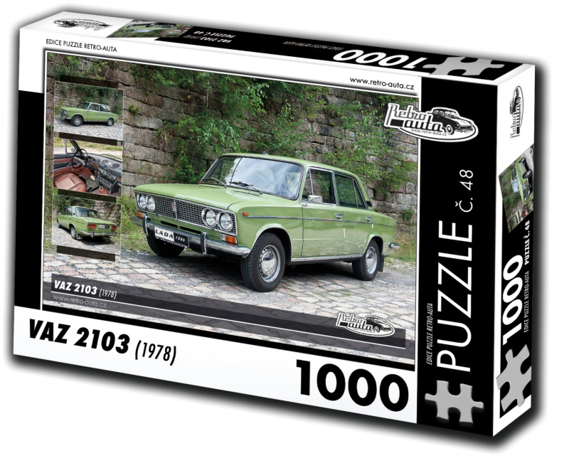 Retro auta puzzle Vaz 2103 (1978) 1000 dílků