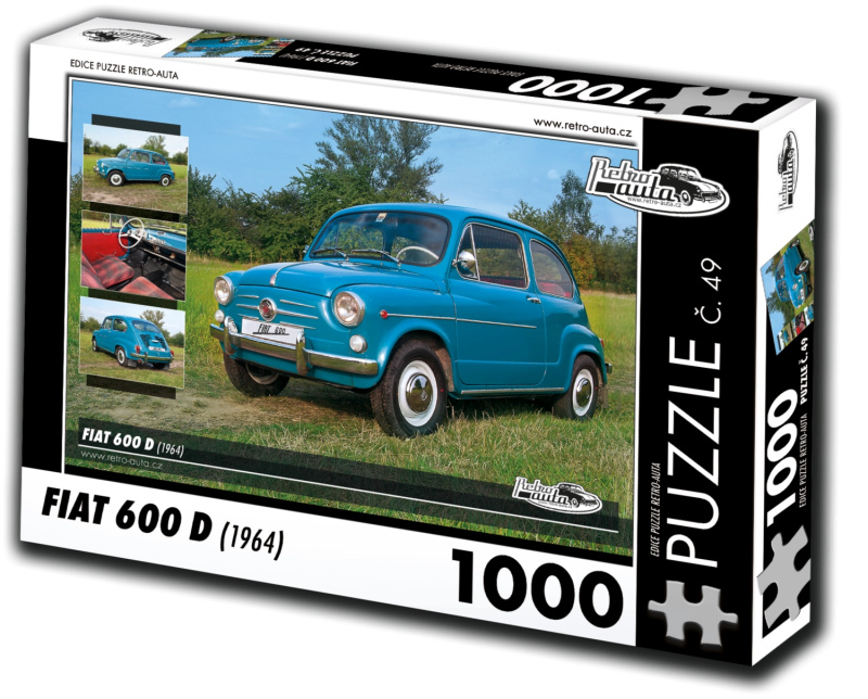 Retroauta Puzzle Fiat 600 D 1964