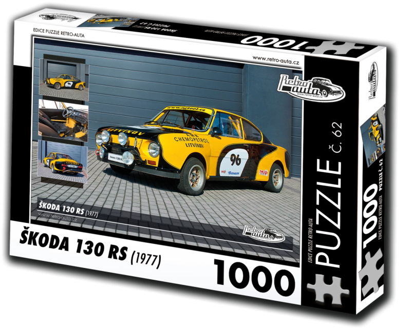 Retro Auta Puzzle Škoda 130 RS 1000 dílků
