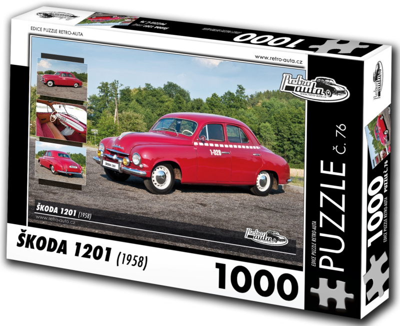 Retro puzzle Škoda 1201 1000 dílků