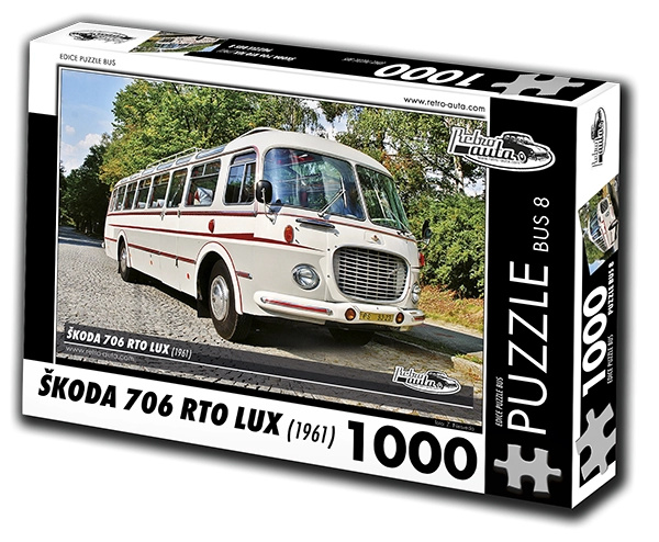 Sběratelská puzzle RETRO-AUTA Škoda 706 RTO Lux