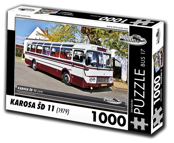 RETRO-AUTA Puzzle BUS č.17 Karosa ŠD 11 (1979) 1000 dílků