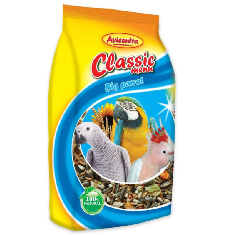 Avicentra Classic menu velký papoušek  1kg