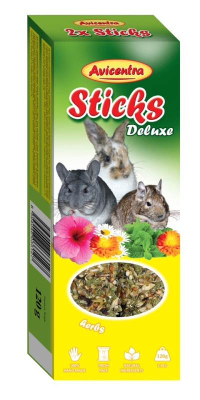Avicentra tyčinky velký hlodavec - bylinky 2 ks