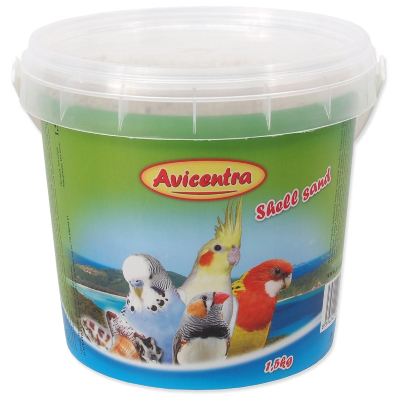Písek AVICENTRA s drcenými mušlemi 1,5 kg