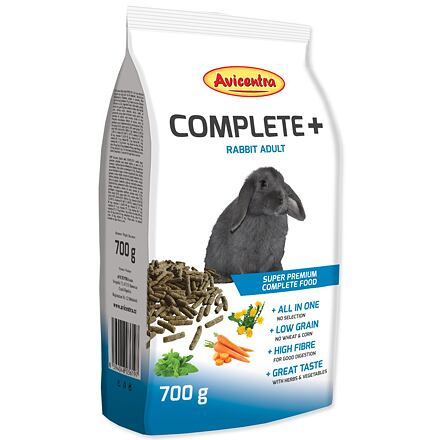Avicentra COMPLETE+ králík 700 g