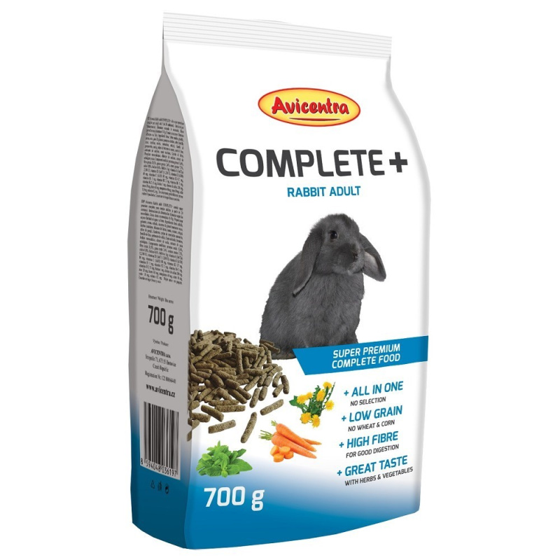 Avicentra COMPLETE+ králík 700 g