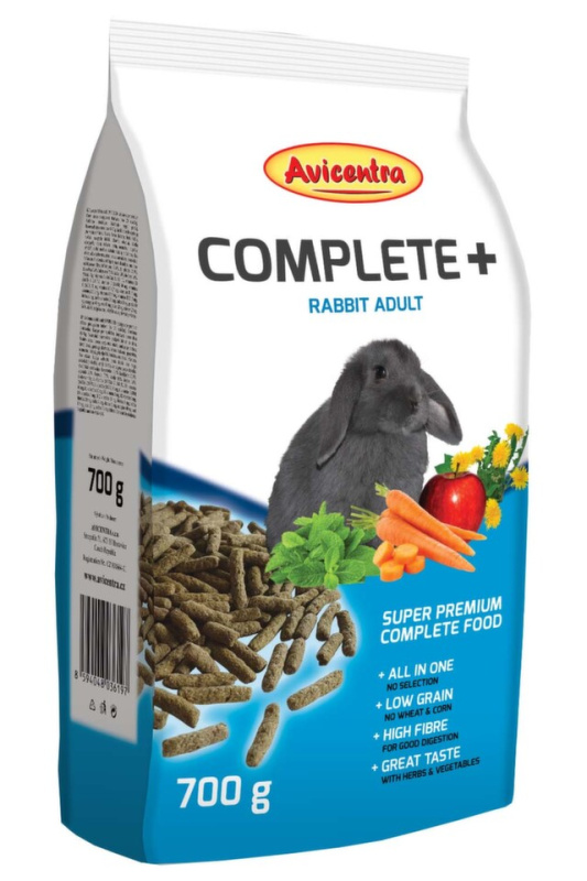 Avicentra COMPLETE+ králík 700 g