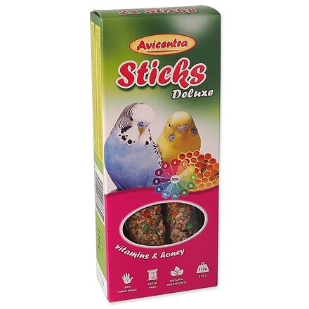 Avicentra tyčinky andulka - vitam.+med 2 ks