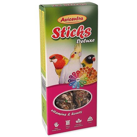 Avicentra tyčinky malý papoušek - vitam.+med 2 ks