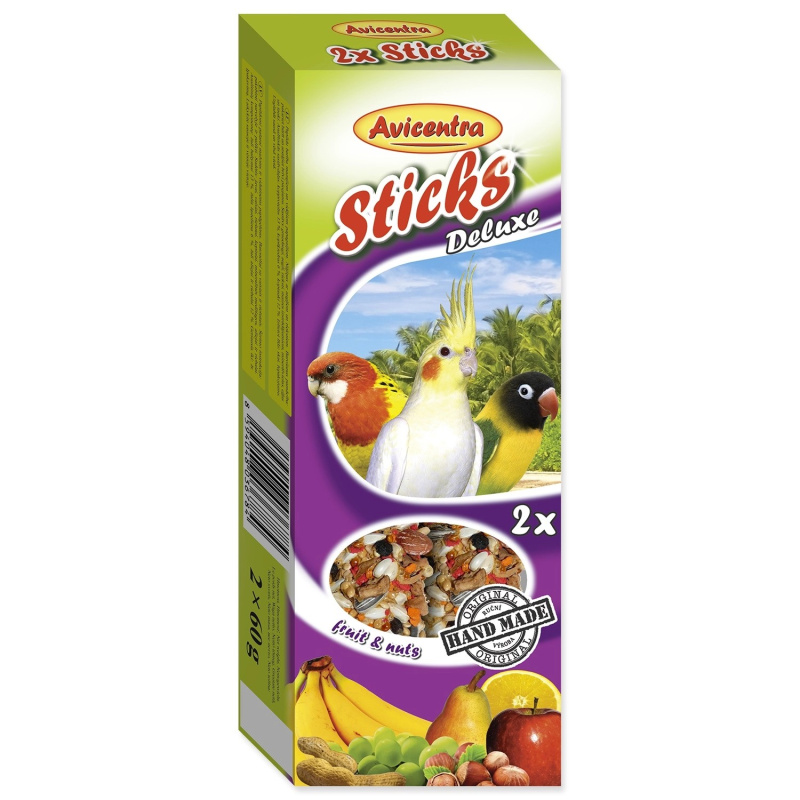 Avicentra tyčinky malý papoušek - ovoce+ořech 2 ks