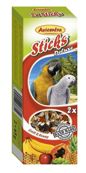 Avicentra tyčinky velký papoušek - ovoce+med 2 ks