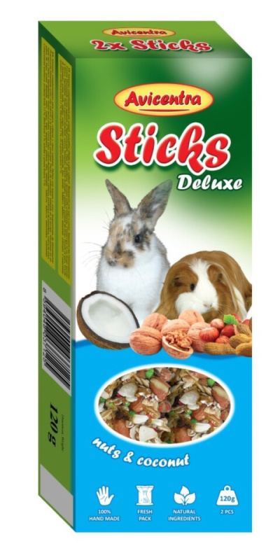 Avicentra tyčinky velký hlodavec - ořech+kokos 2 ks