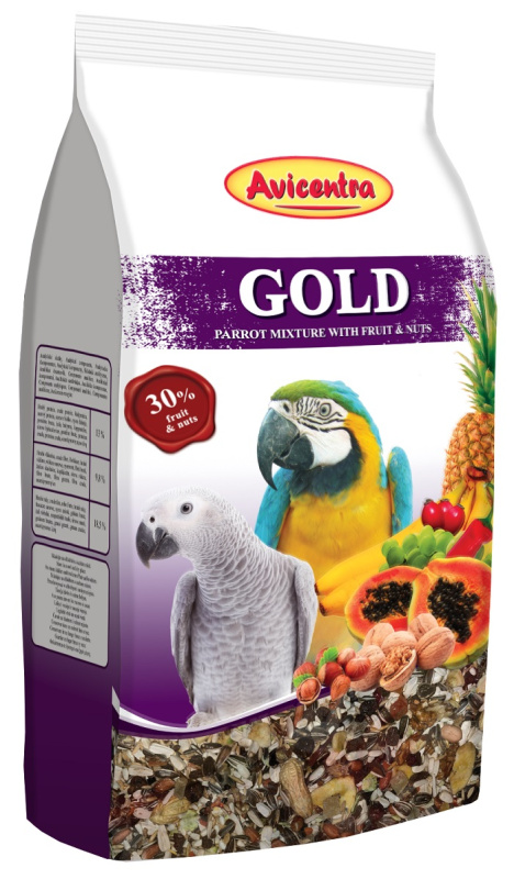 Avicentra gold velký papoušek 850 g