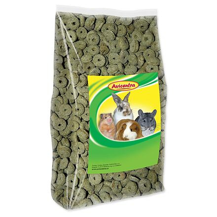 Avicentra kroužky s vojtěškou pro hlodavce 250 g
