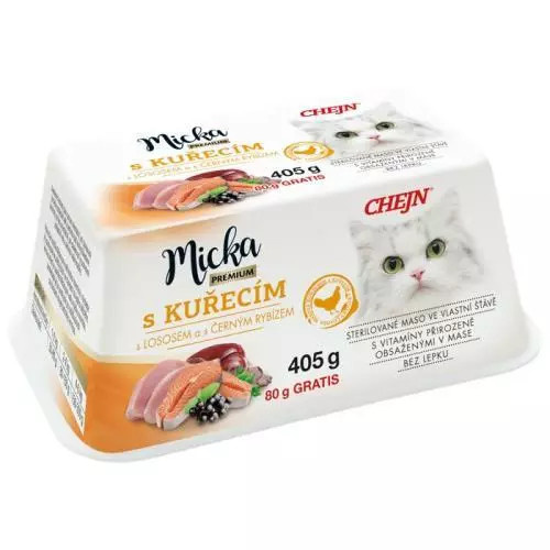 Chejn Micka Premium Kuřecí, Losos s Černým Rybízem - 325g