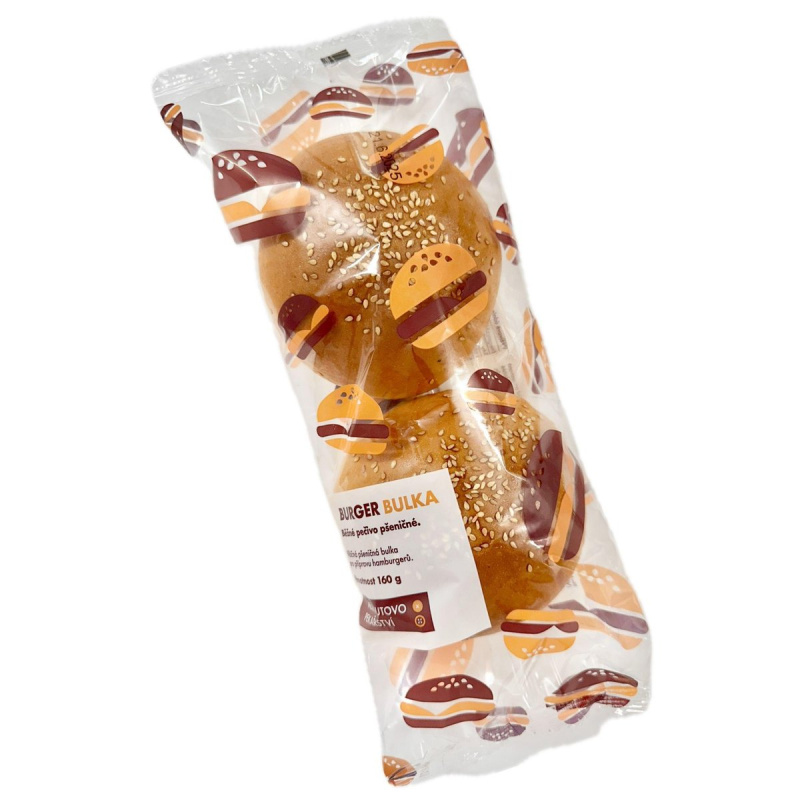 Merhautovo pekařství Hamburgerové bulky se sezamem, 2 ks