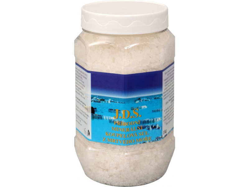 J.D.S. Minerální koupelová sůl z Mrtvého moře (dóza), 1kg
