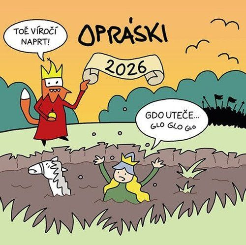 Opráski 2026 - nástěnný kalendář - jaz - kniha z kategorie Nástěnné kalendáře