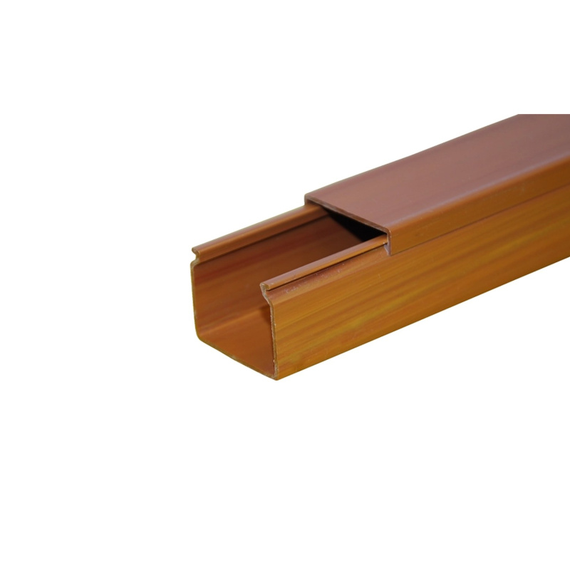 Alfex Lišta pro kabelové vedení LV, tmavé dřevo, 18 x 18 x 2000 mm