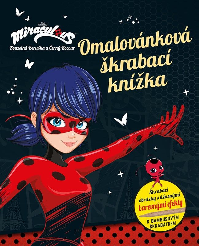 Kouzelná Beruška a Černý Kocour - Omalovánková škrabací knížka - kolektiv
