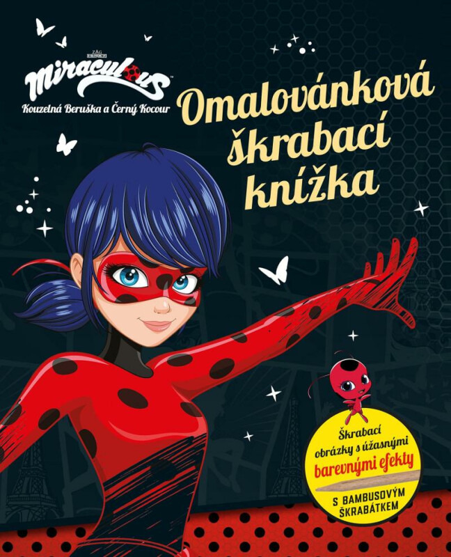 Kouzelná Beruška a Černý Kocour - Omalovánková škrabací knížka - kolektiv