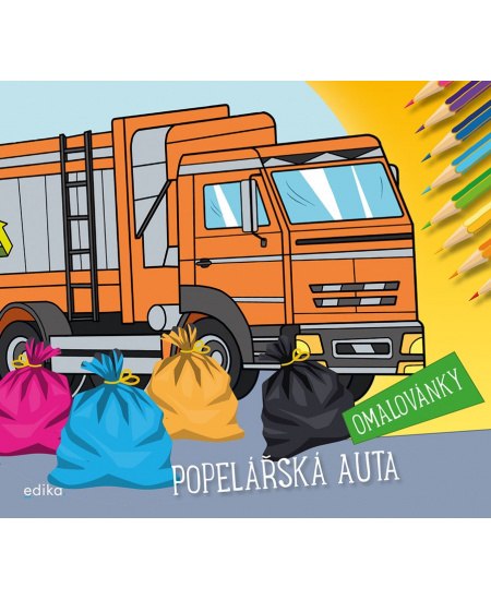 Popelářská auta – omalovánky - Michaela Tučková