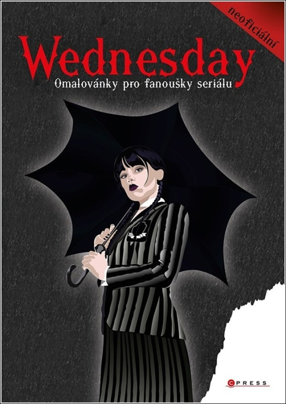 Wednesday – omalovánky pro fanoušky seriálu CPRESS