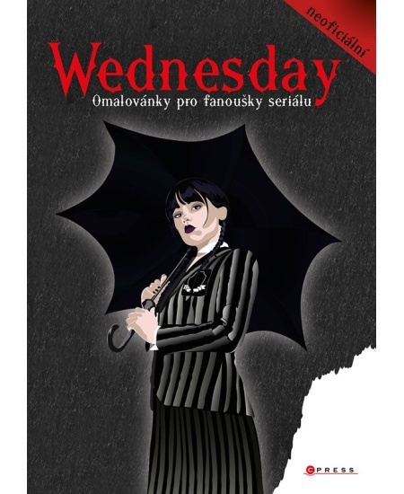 Wednesday – omalovánky pro fanoušky seriálu CPRESS