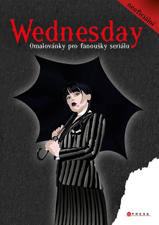 Wednesday – omalovánky pro fanoušky seriálu CPRESS
