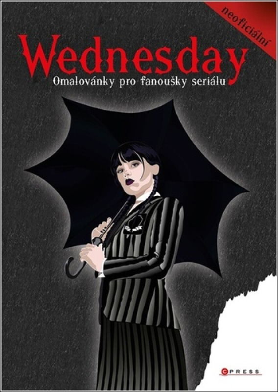 Wednesday – omalovánky pro fanoušky seriálu CPRESS