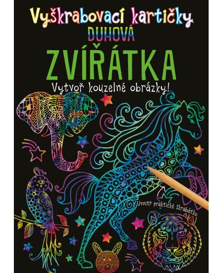Vyškrabovací kartičky: Duhová zvířátka - kolektiv
