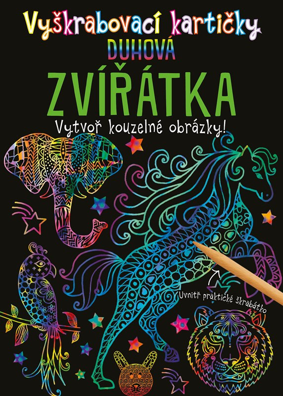 Vyškrabovací kartičky: Duhová zvířátka - kolektiv