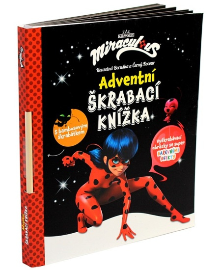 Kouzelná Beruška a Černý Kocour - Adventní škrabací knížka - kolektiv