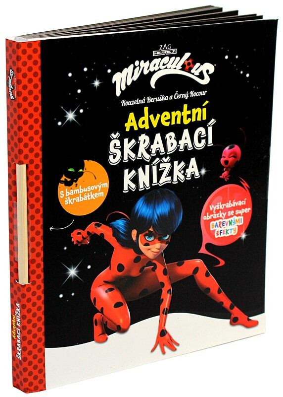 Kouzelná Beruška a Černý Kocour - Adventní škrabací knížka - kolektiv