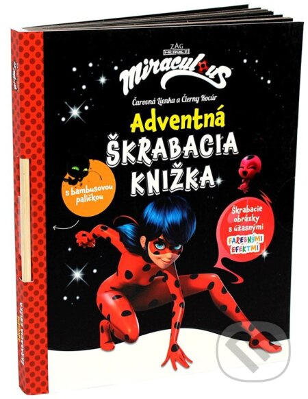 Čarovná Lienka a Čierny Kocúr - Adventná škrabacia knižka Alicanto