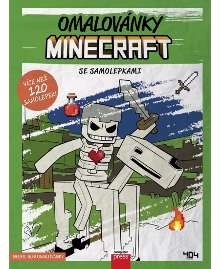 Omalovánky Minecraft se samolepkami - kolektiv