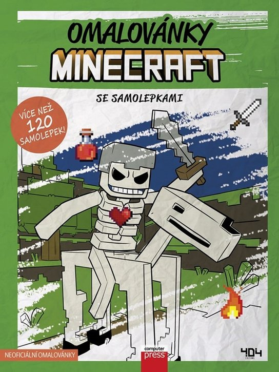 Omalovánky Minecraft se samolepkami - kolektiv