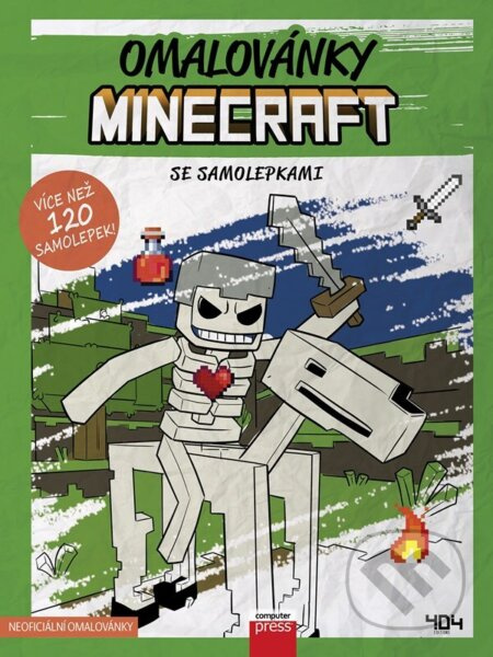 Omalovánky Minecraft se samolepkami - kolektiv