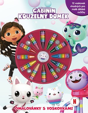 Gábinin kouzelný domek - Omalovánky s voskovkami - Kolektiv