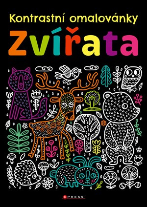 Kontrastní omalovánky – Zvířata - kolektiv