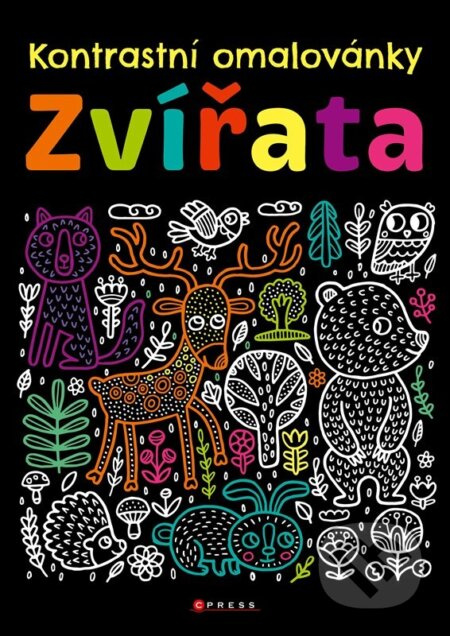 Kontrastní omalovánky – Zvířata - kolektiv